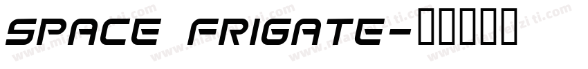 Space Frigate字体转换